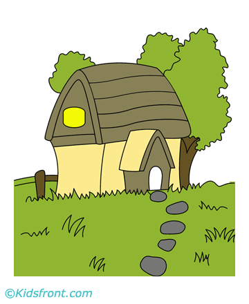 Living House Coloring Pages
